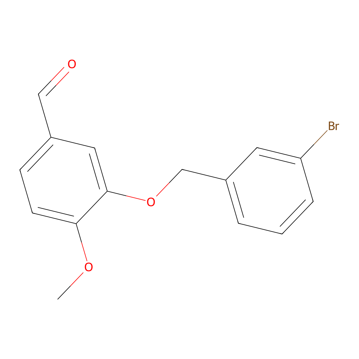 3-[(3-Bromobenzyl)oxy]-4-methoxybenzaldehyde molecular structure, CAS 361465-18-1