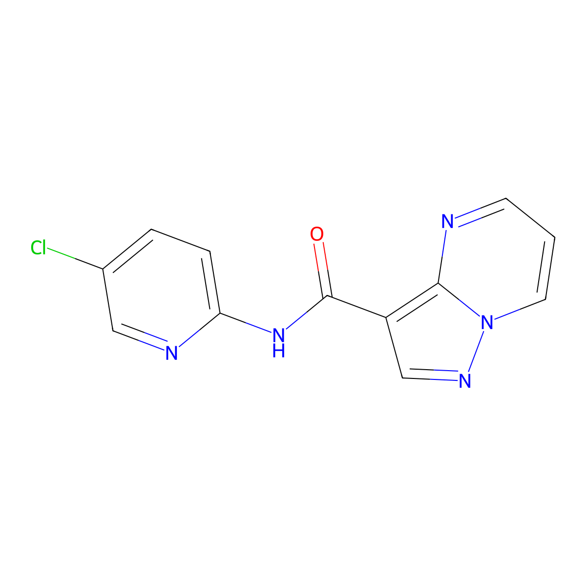 N-(5-chloropyridin-2-yl)pyrazolo[1,5-a]pyrimidine-3-carboxamide molecular structure, CAS 361469-85-4