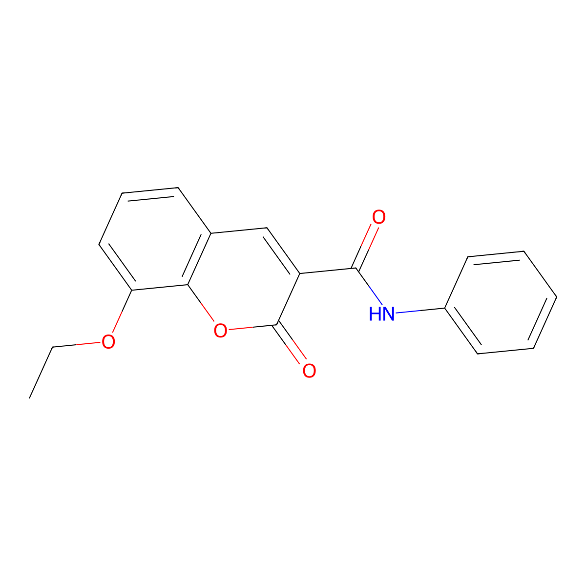 8-ethoxy-2-oxo-N-phenyl-2H-chromene-3-carboxamide molecular structure, CAS 361471-55-8