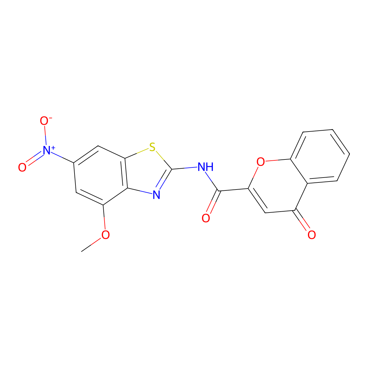 N-(4-methoxy-6-nitrobenzo[d]thiazol-2-yl)-4-oxo-4H-chromene-2-carboxamide molecular structure, CAS 361478-72-0