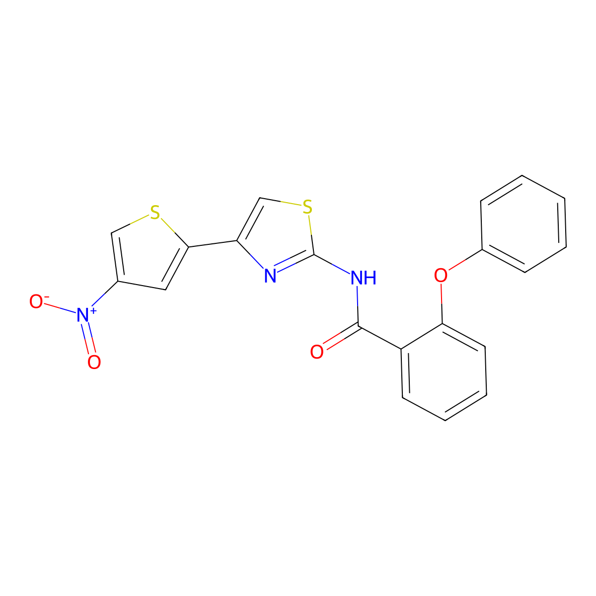 N-[4-(4-nitrothiophen-2-yl)-1,3-thiazol-2-yl]-2-phenoxybenzamide molecular structure, CAS 361480-43-5