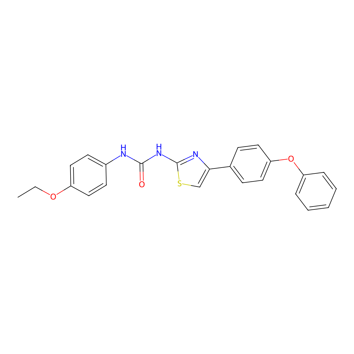 1-(4-Ethoxyphenyl)-3-[4-(4-phenoxyphenyl)-1,3-thiazol-2-yl]urea molecular structure, CAS 361480-46-8