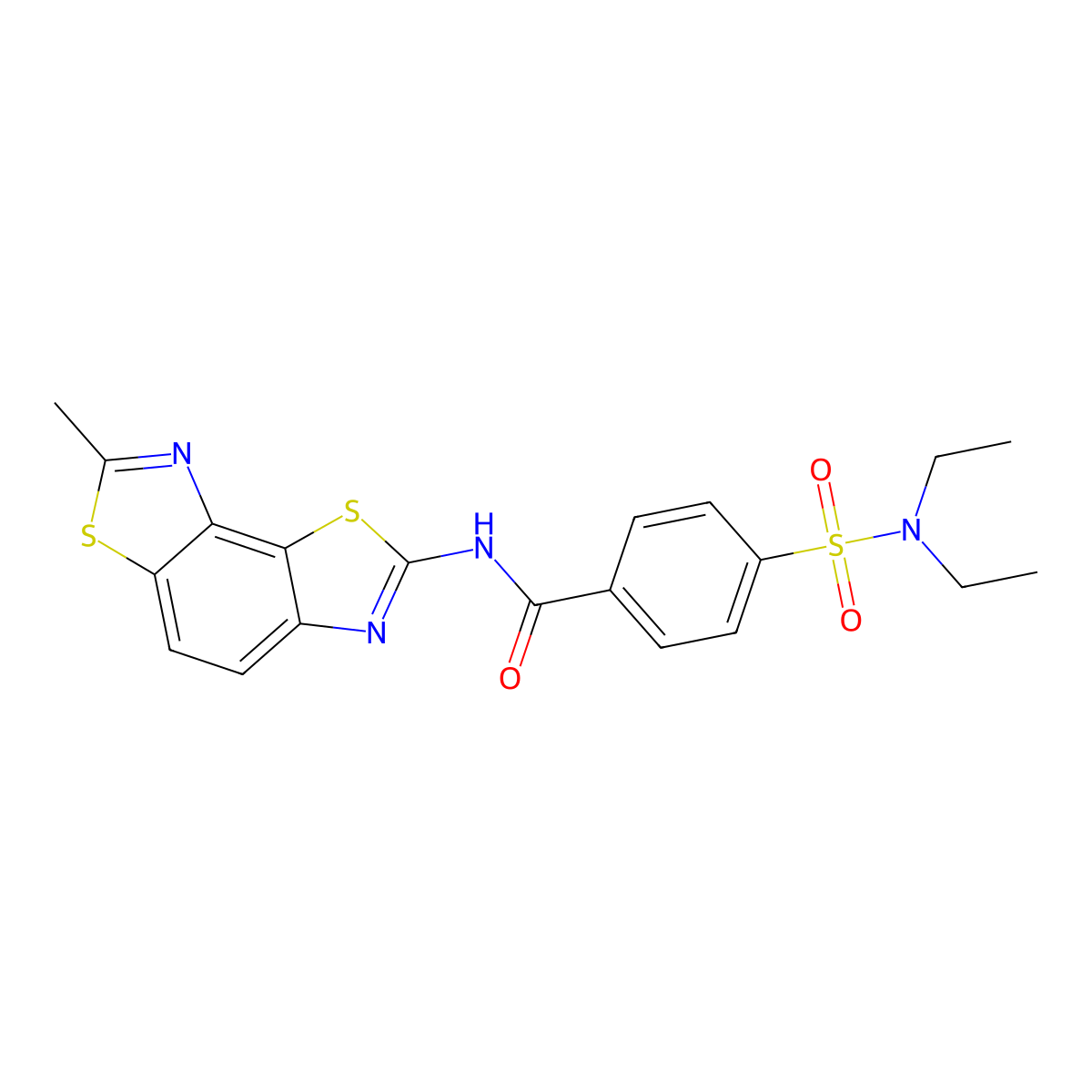 4-(diethylsulfamoyl)-N-(7-methyl-[1,3]thiazolo[5,4-e][1,3]benzothiazol-2-yl)benzamide molecular structure, CAS 361482-03-3