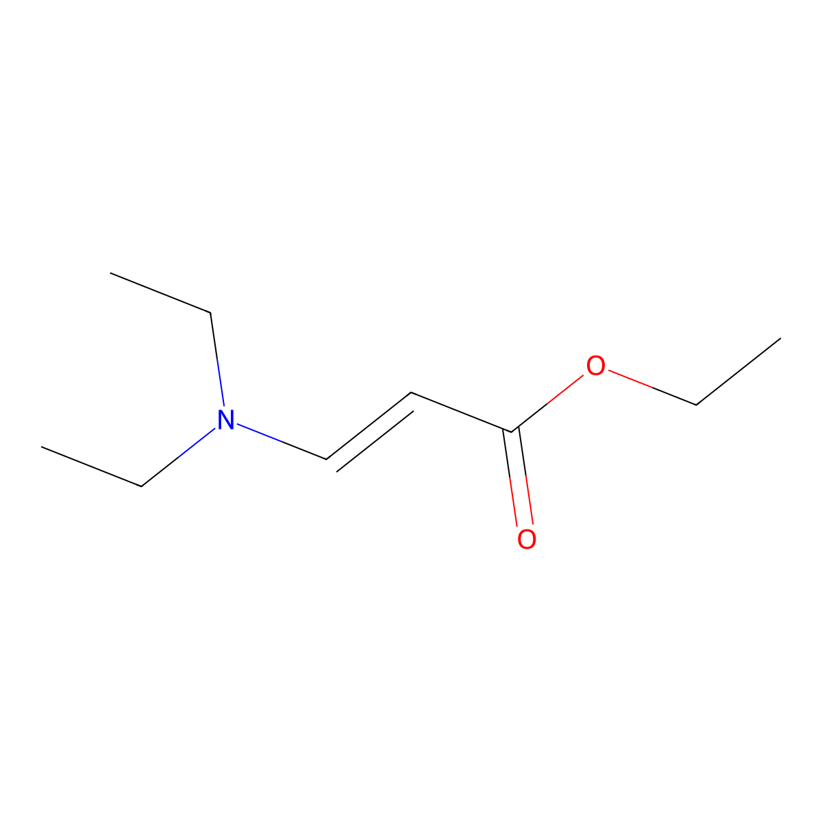 Ethyl 3-(diethylamino)acrylate molecular structure, CAS 36149-51-6