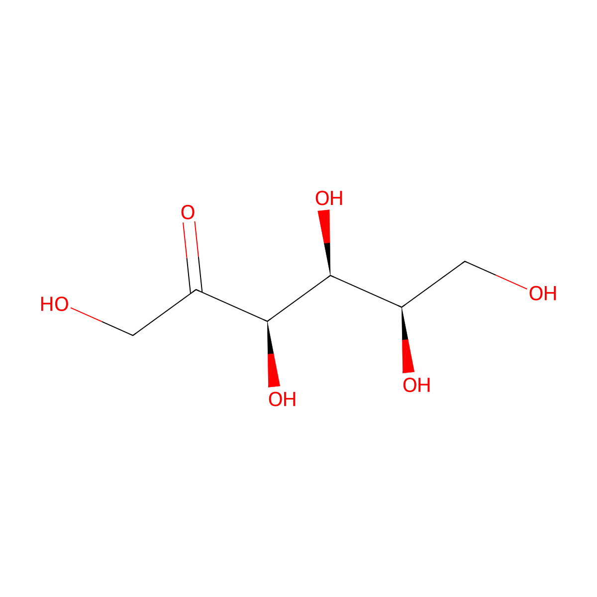 D-Sorbose molecular structure, CAS 3615-56-3