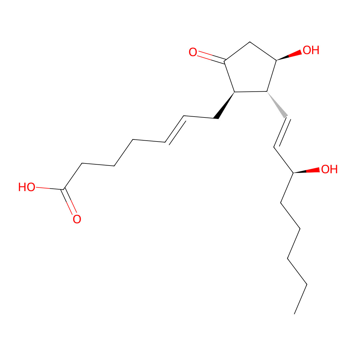 5-trans-PGE2 molecular structure, CAS 36150-00-2