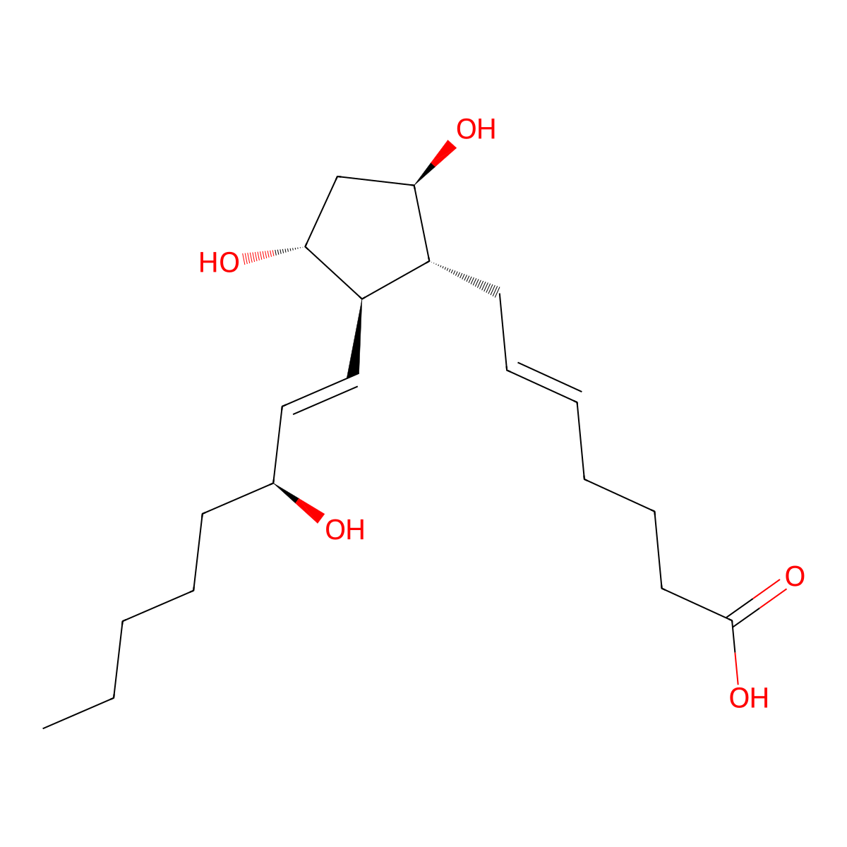 5-Trans Prostaglandin F2beta molecular structure, CAS 36150-02-4