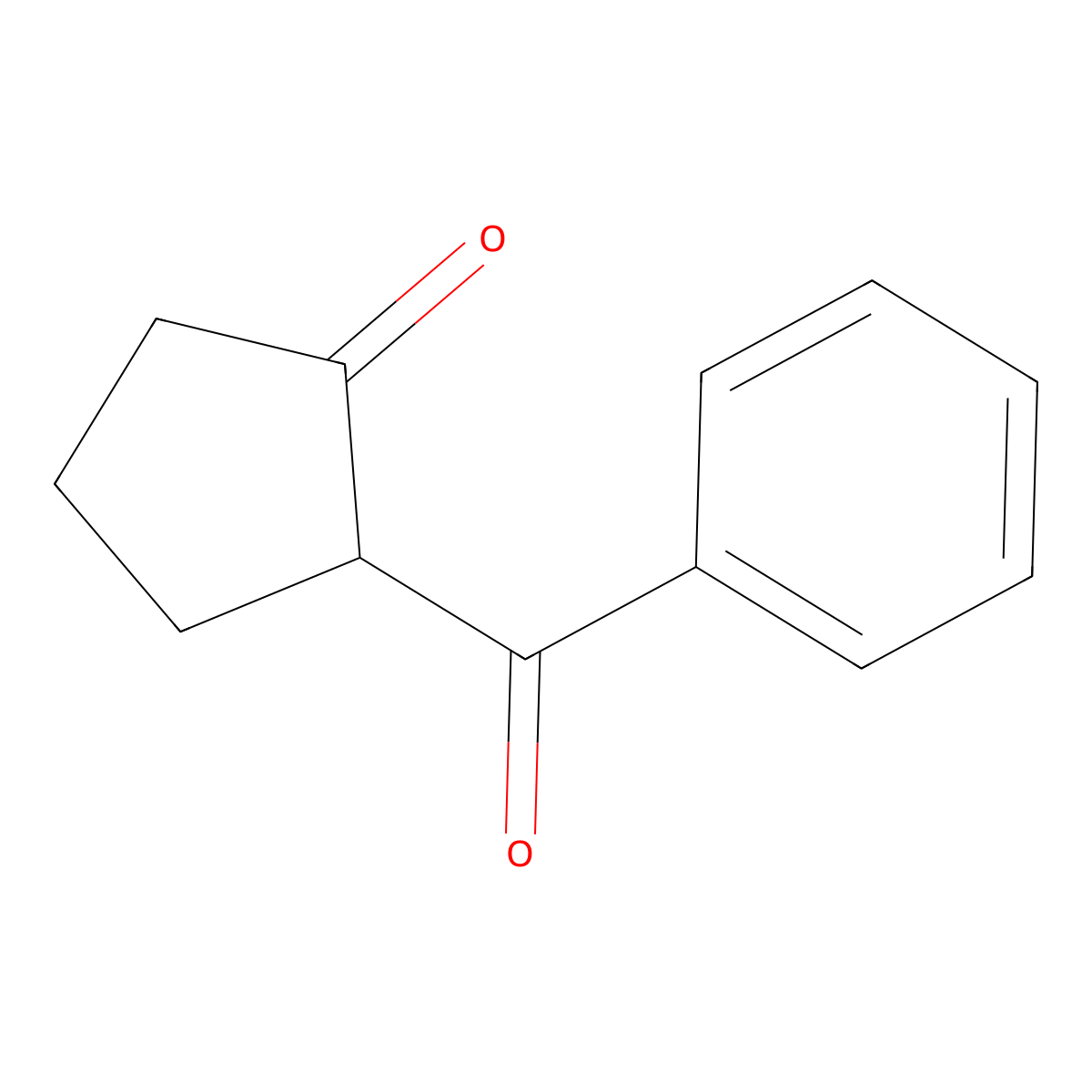 2-Benzoylcyclopentan-1-one molecular structure, CAS 36150-58-0