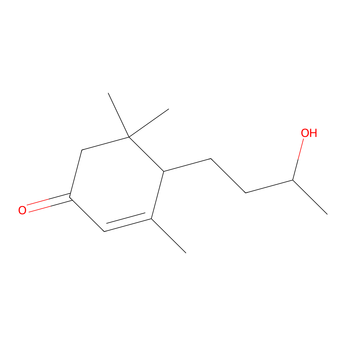 4-(3-Hydroxybutyl)-3,5,5-trimethylcyclohex-2-en-1-one molecular structure, CAS 36151-02-7