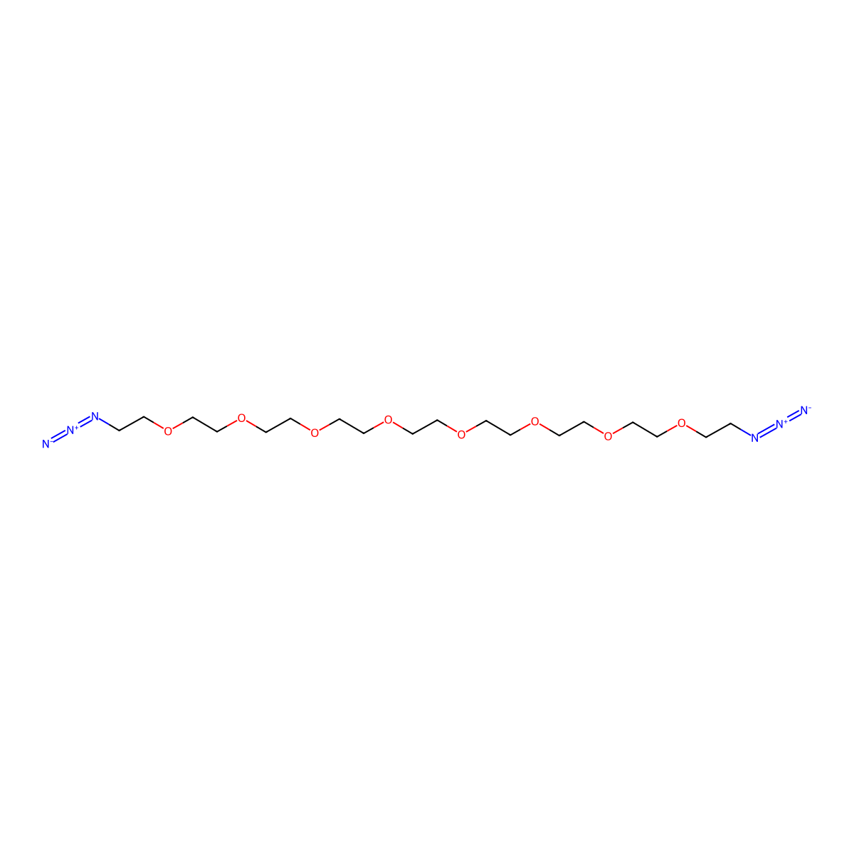 Azido-PEG8-Azide molecular structure, CAS 361543-07-9