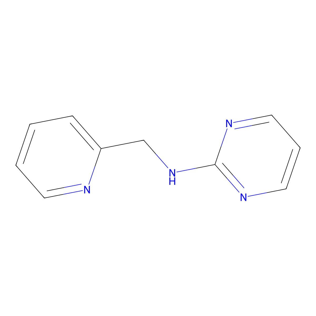 N-(pyridin-2-ylmethyl)pyrimidin-2-amine molecular structure, CAS 361549-73-7