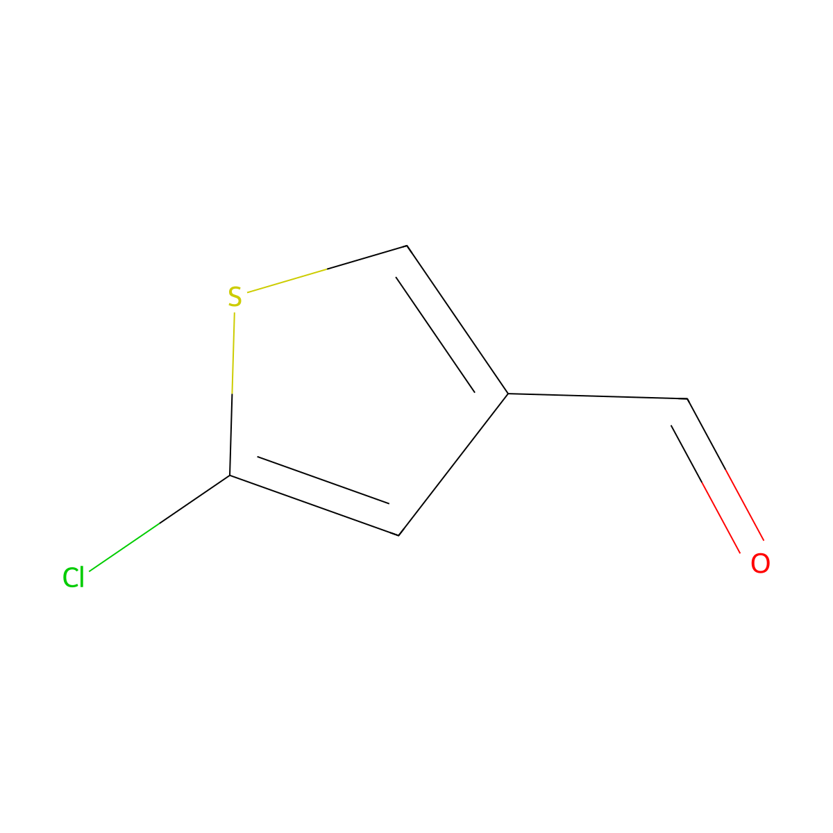 5-Chlorothiophene-3-carbaldehyde molecular structure, CAS 36155-85-8