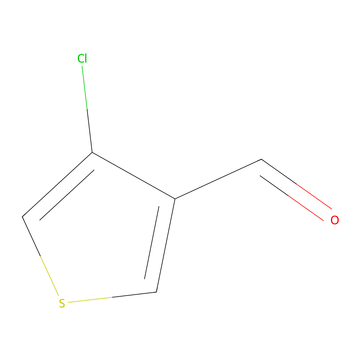 4-Chlorothiophene-3-carbaldehyde molecular structure, CAS 36155-89-2