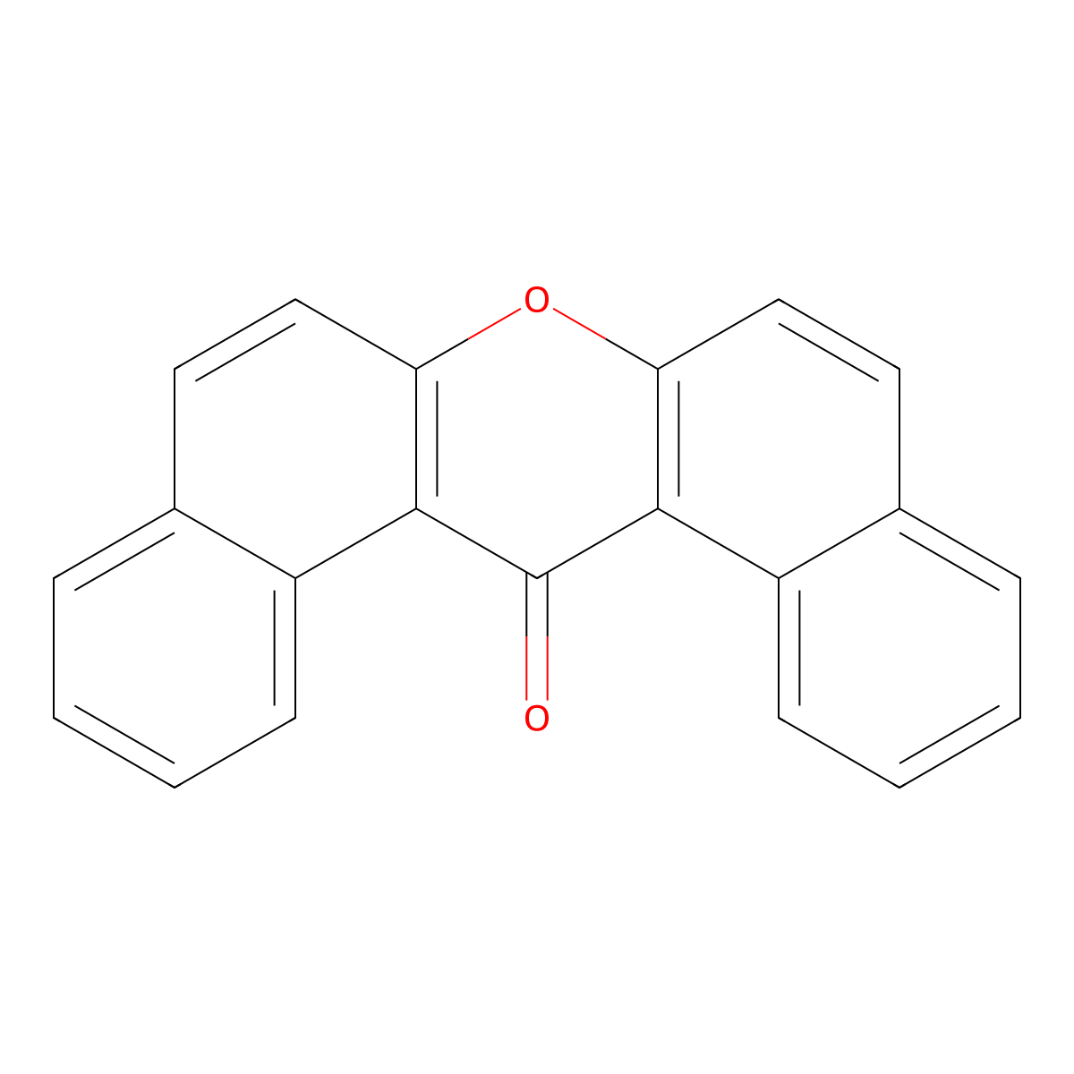 14H-dibenzo[a,j]xanthen-14-one molecular structure, CAS 36159-69-0