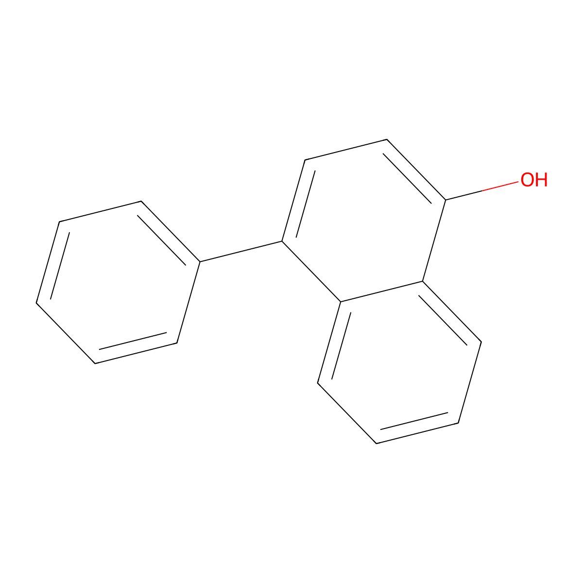 4-Phenylnaphthalen-1-ol molecular structure, CAS 36159-76-9