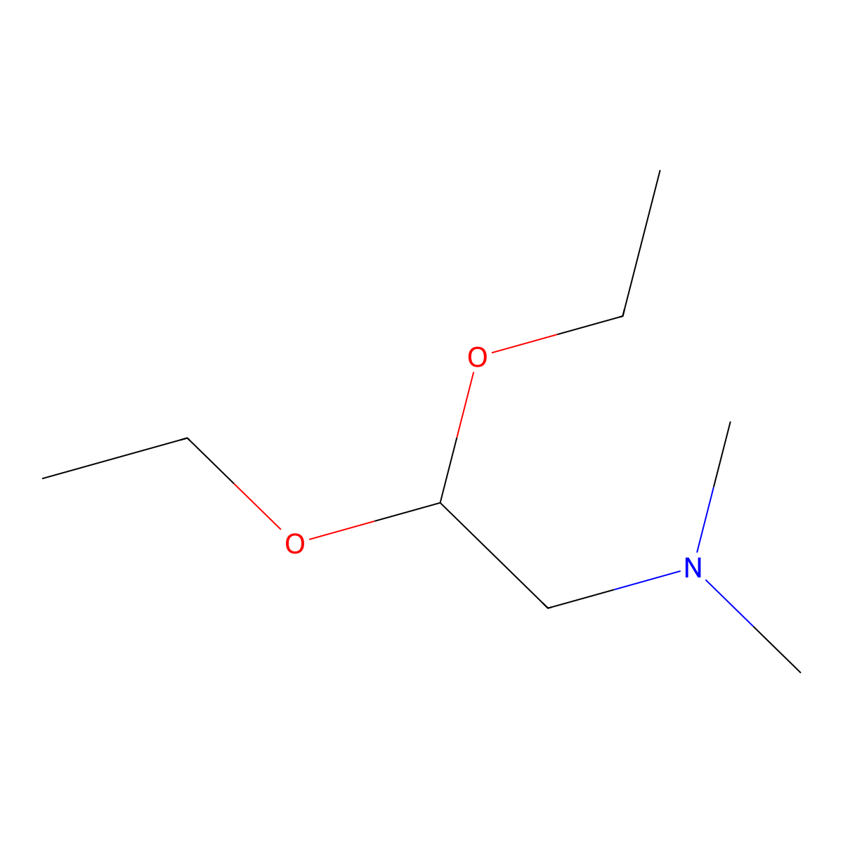 (2,2-Diethoxyethyl)dimethylamine molecular structure, CAS 3616-56-6