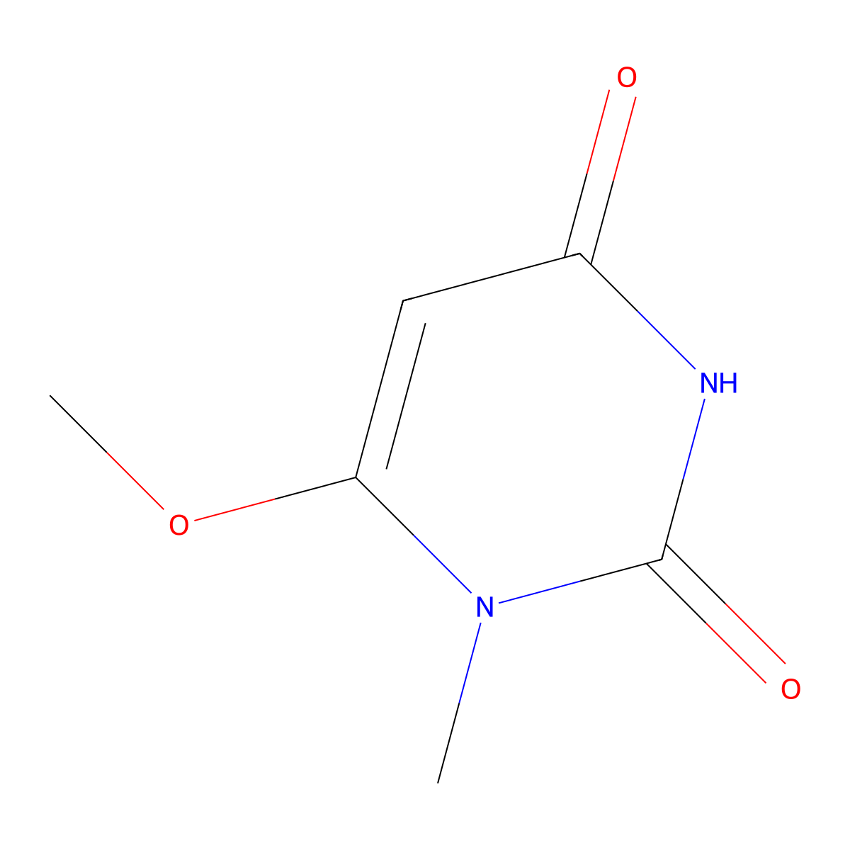 6-Methoxy-1-methylpyrimidine-2,4(1H,3H)-dione molecular structure, CAS 36161-39-4