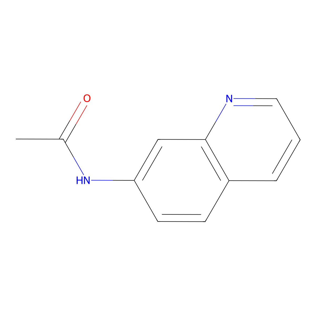 7-Acetylaminoquinoline molecular structure, CAS 36164-42-8