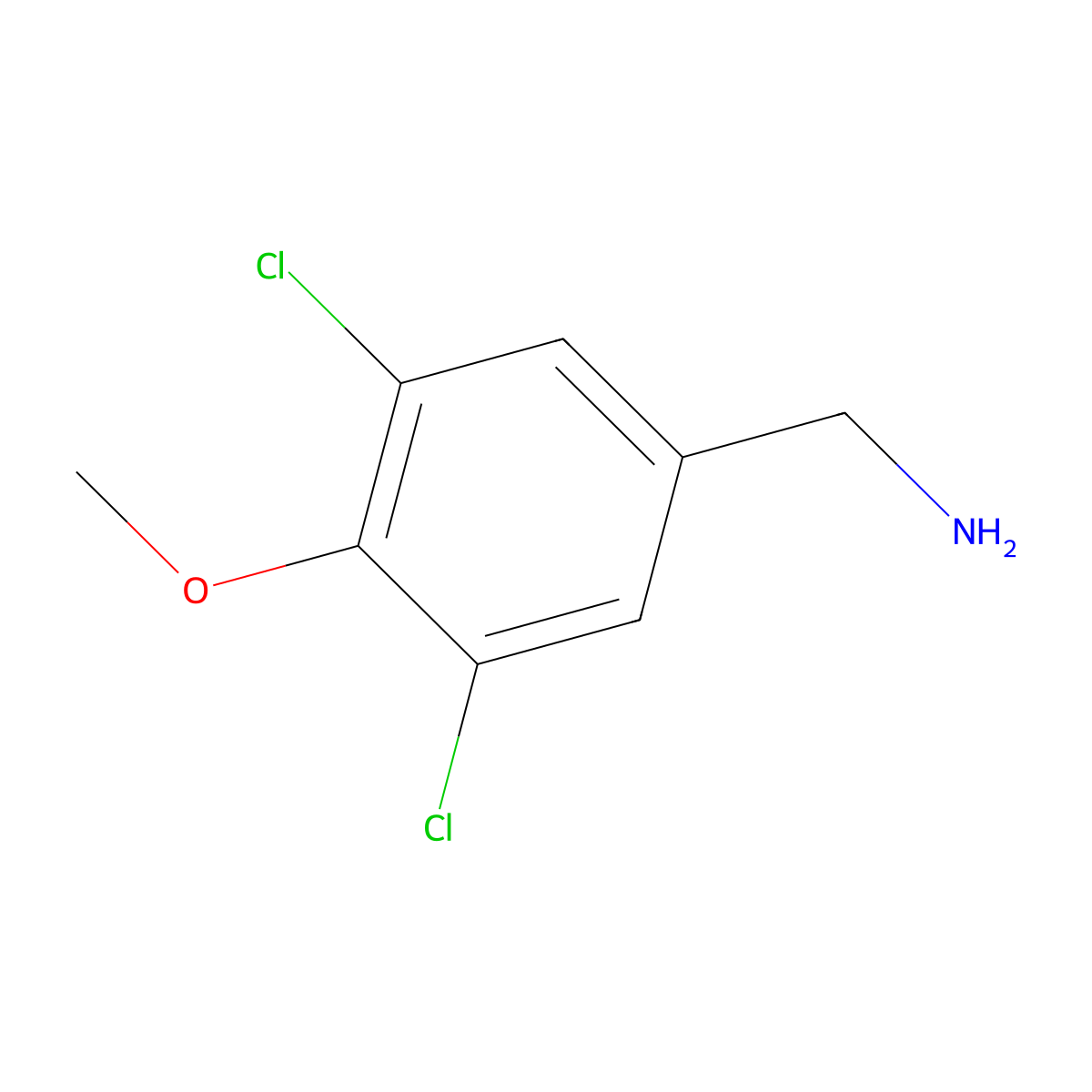 3,5-Dichloro-4-methoxybenzylamine molecular structure, CAS 36167-94-9