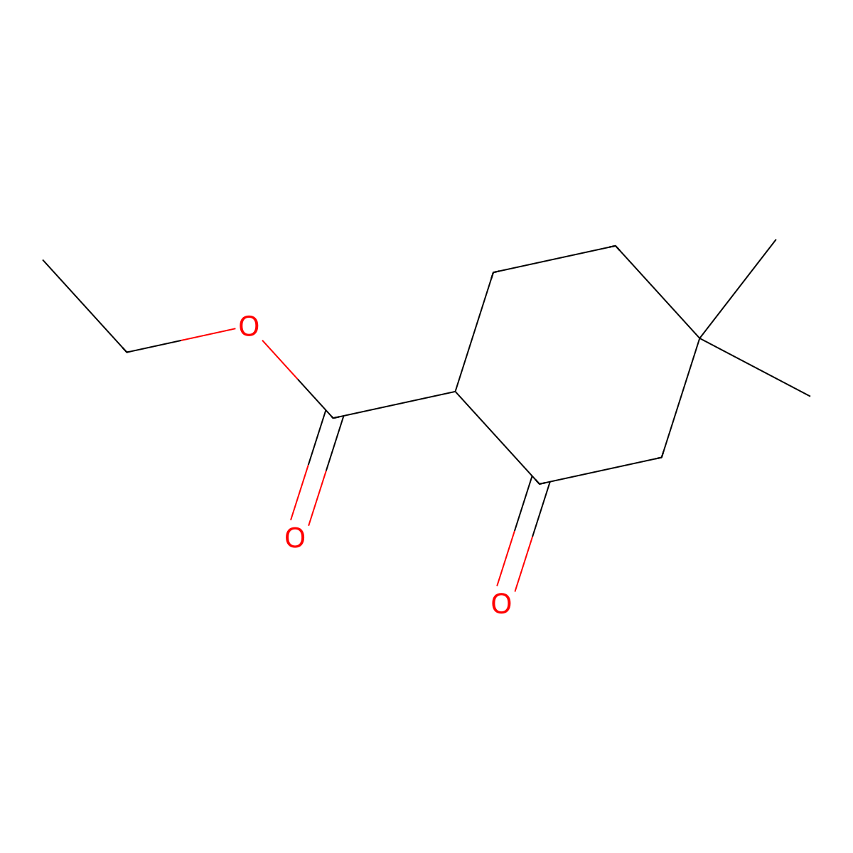 Ethyl 4,4-dimethyl-2-oxocyclohexanecarboxylate molecular structure, CAS 36168-42-0