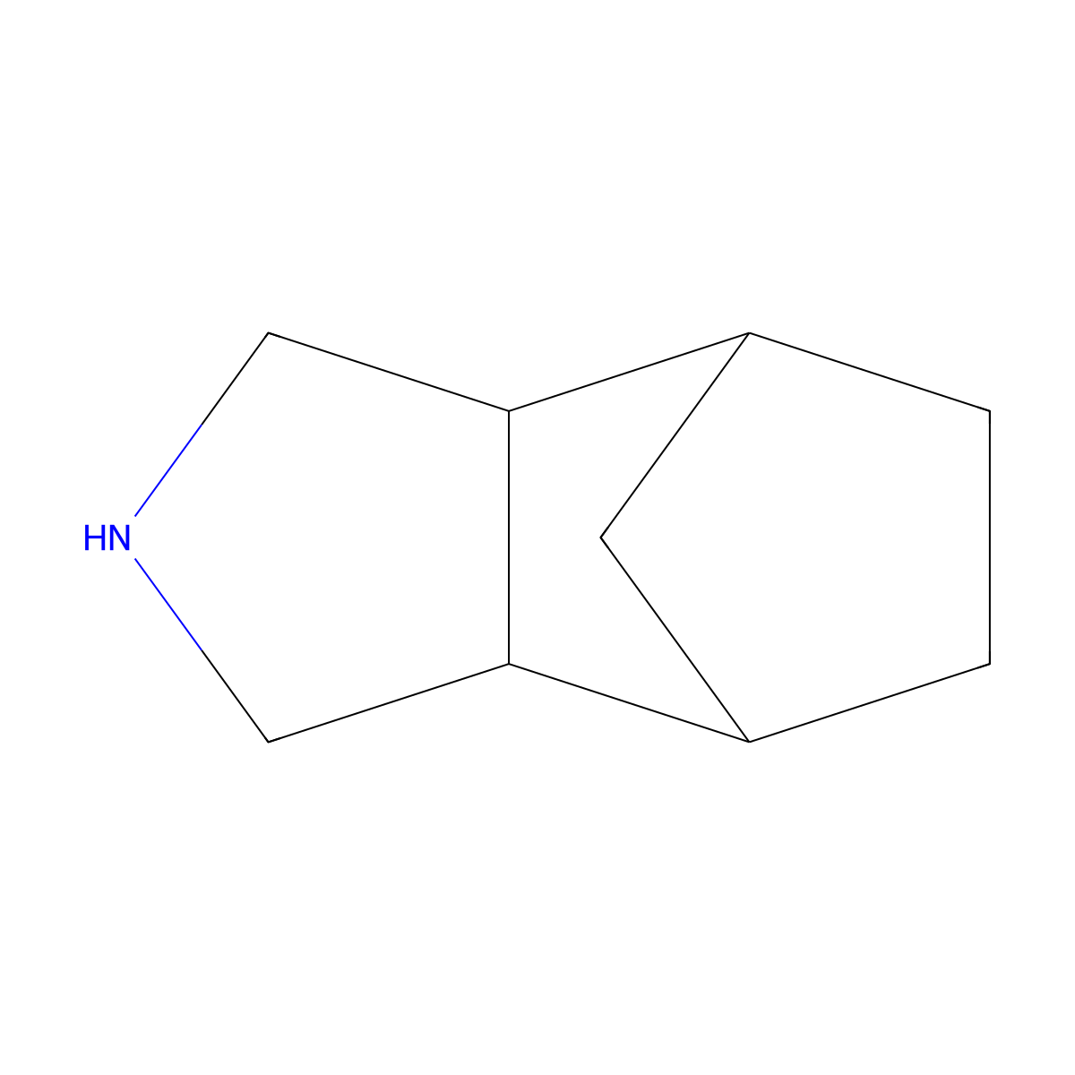 Octahydro-1H-4,7-methanoisoindole molecular structure, CAS 36170-23-7
