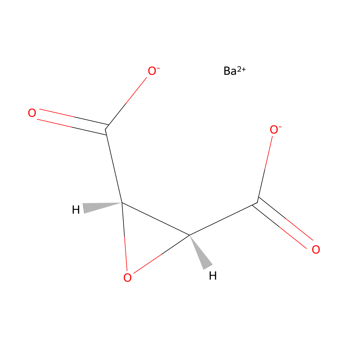 Barium cis-epoxy-Succinate molecular structure, CAS 36170-34-0