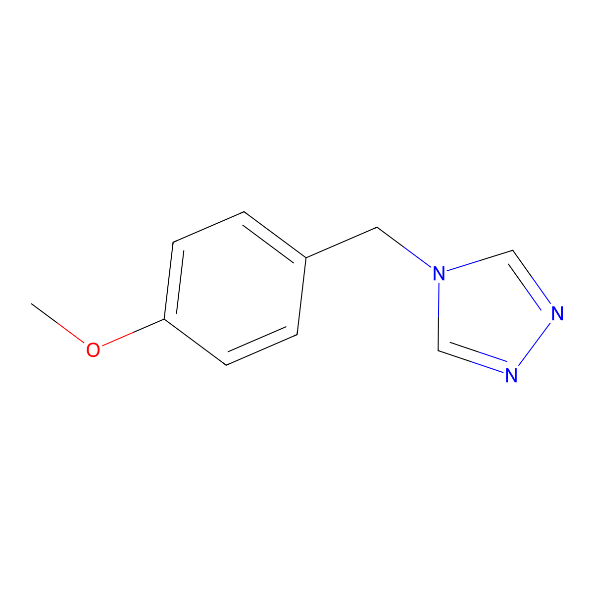 4-(4-Methoxybenzyl)-4H-1,2,4-triazole molecular structure, CAS 36175-43-6