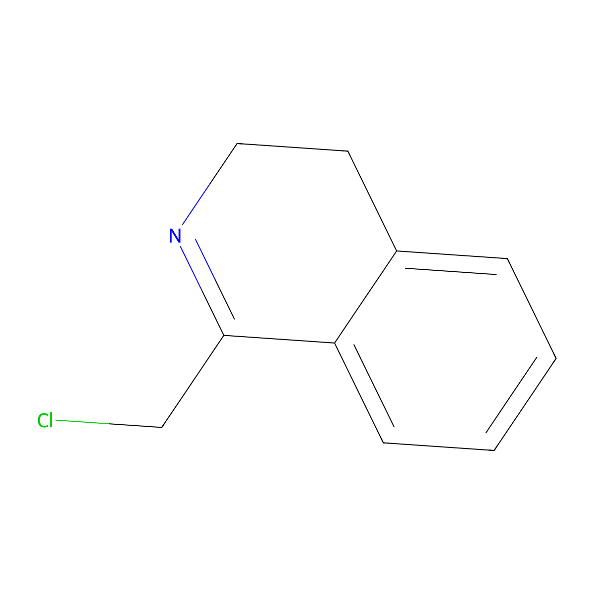 1-(Chloromethyl)-3,4-dihydroisoquinoline molecular structure, CAS 36177-79-4