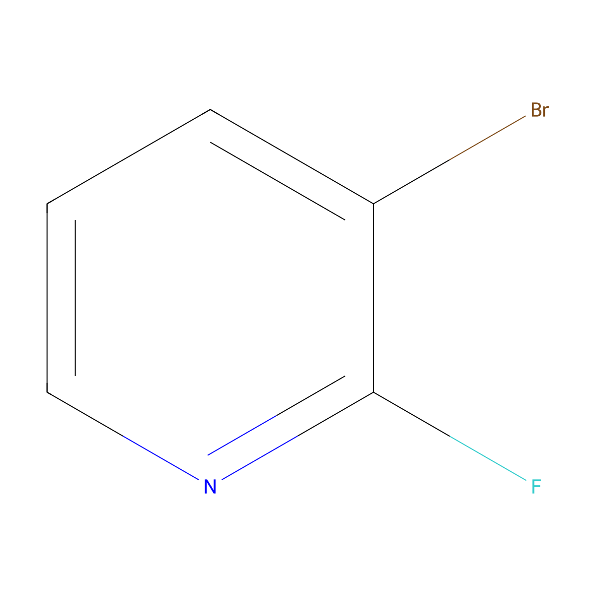 3-Bromo-2-fluoropyridine molecular structure, CAS 36178-05-9