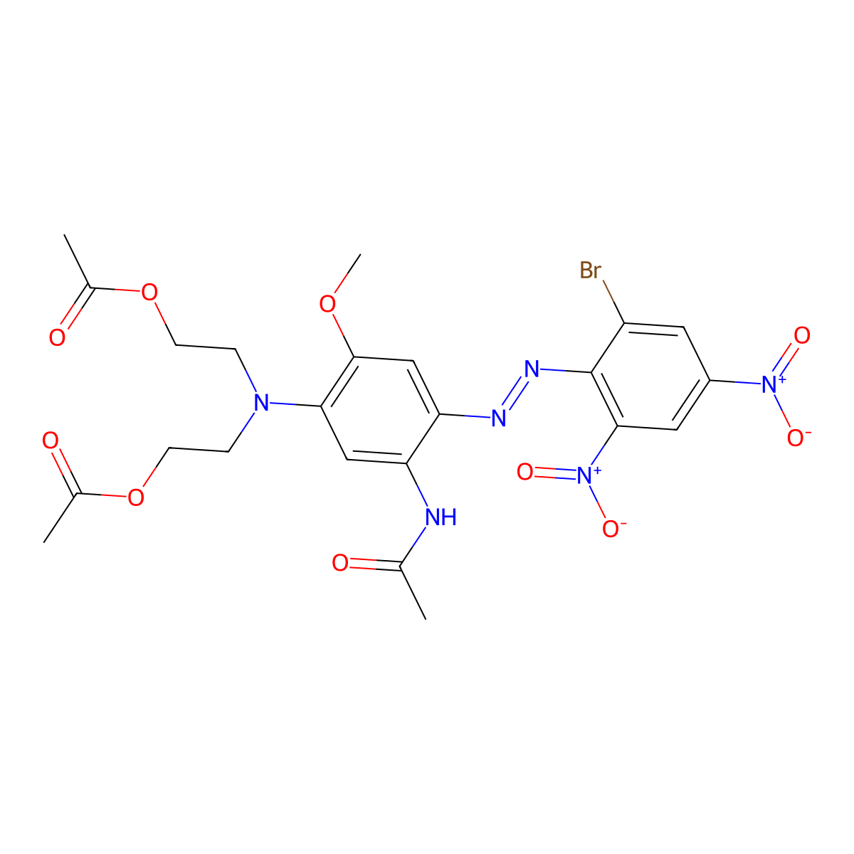 Disperse Blue 79:1 molecular structure, CAS 3618-72-2