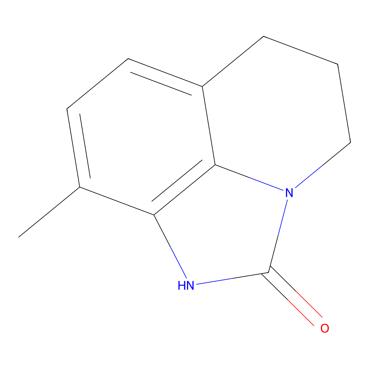 9-Methyl-5,6-dihydro-1H-imidazo[4,5,1-ij]quinolin-2(4H)-one molecular structure, CAS 36182-77-1