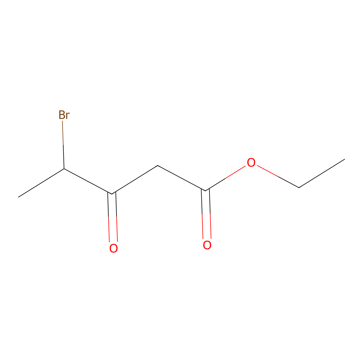 Ethyl 4-bromo-3-oxopentanoate molecular structure, CAS 36187-69-6