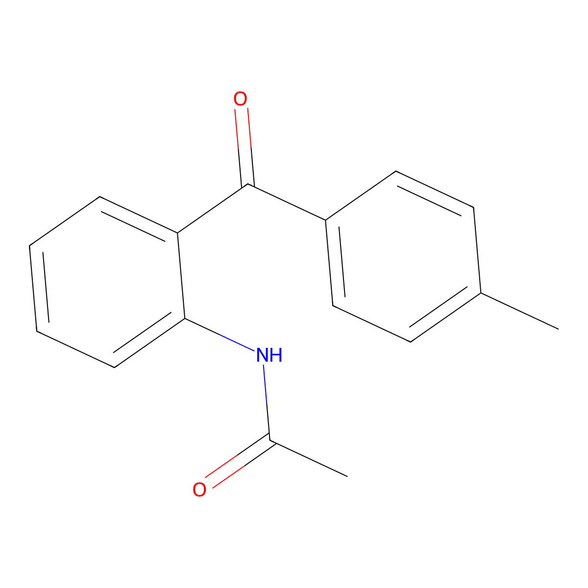 N-(2-(4-Methylbenzoyl)phenyl)acetamide molecular structure, CAS 36188-57-5