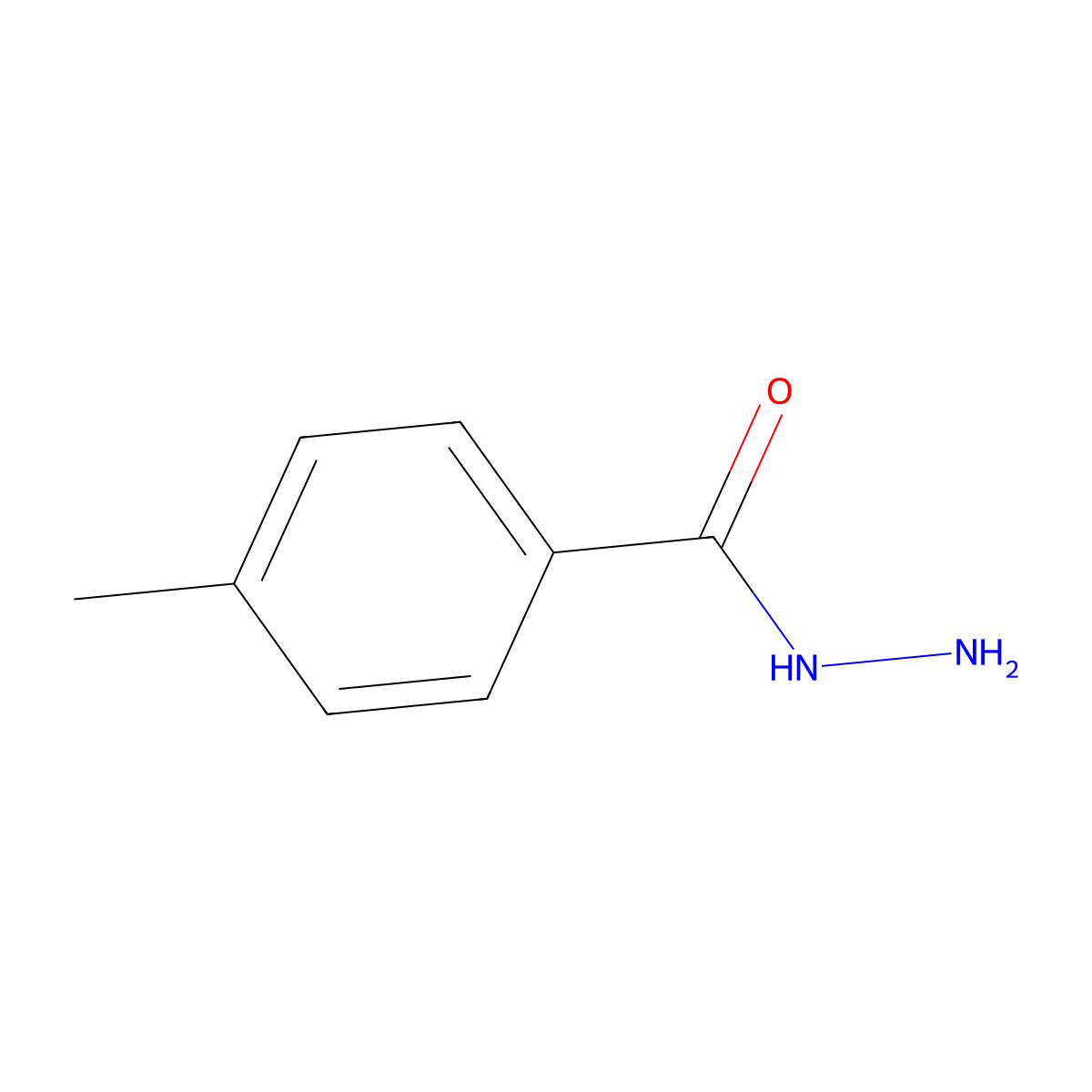 p-Toluohydrazide molecular structure, CAS 3619-22-5