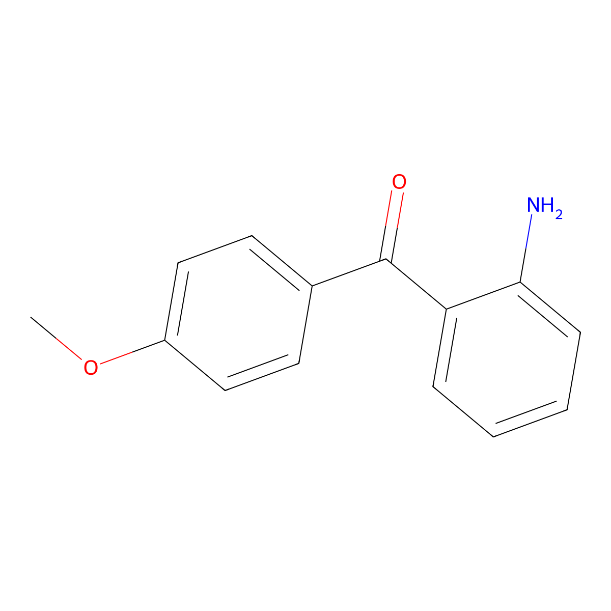2-Amino-4'-methoxybenzophenone molecular structure, CAS 36192-61-7