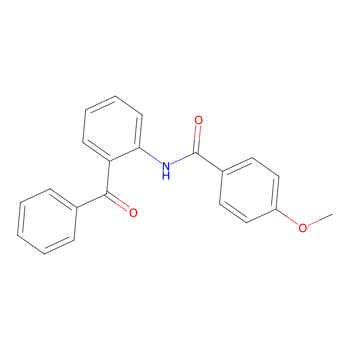 N-(2-benzoylphenyl)-4-methoxybenzamide molecular structure, CAS 36192-65-1