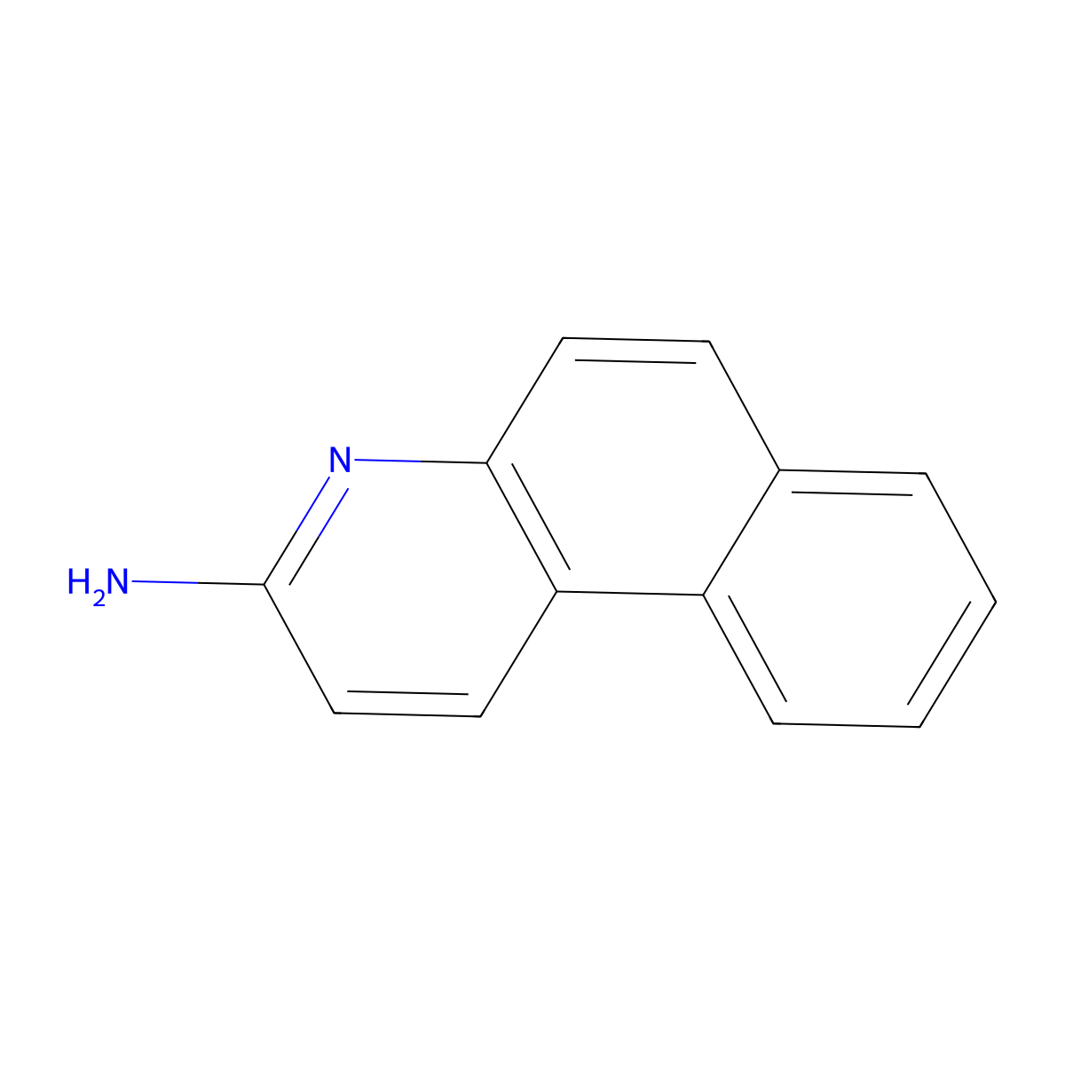 Benzo(f)quinoline, 3-amino- molecular structure, CAS 36193-75-6