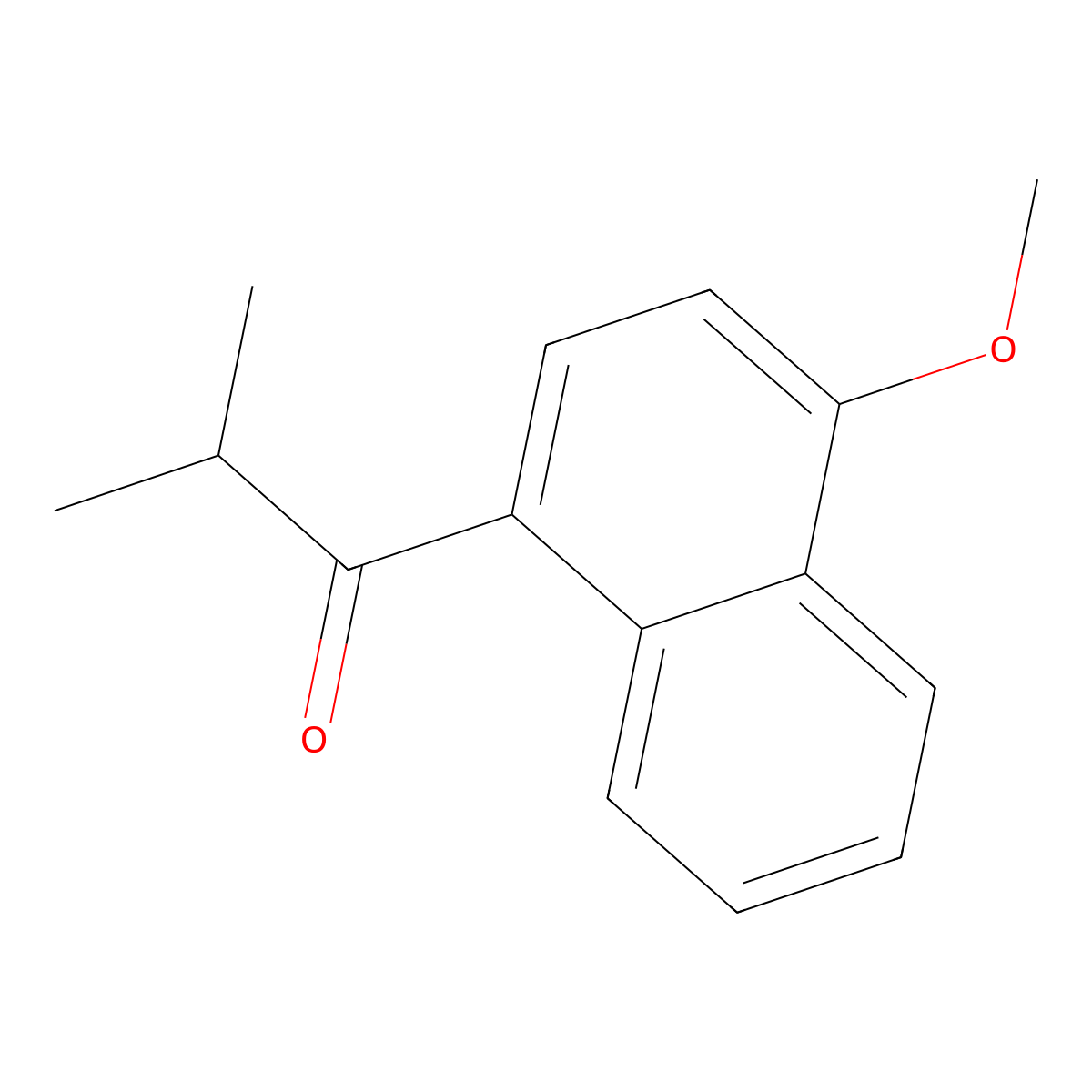 1-(4-Methoxynaphthalen-1-yl)-2-methylpropan-1-one molecular structure, CAS 36198-81-9
