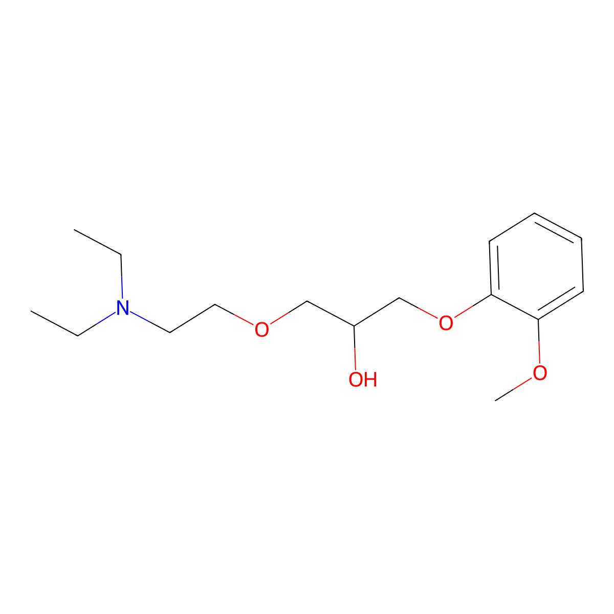 Guafecainol molecular structure, CAS 36199-78-7