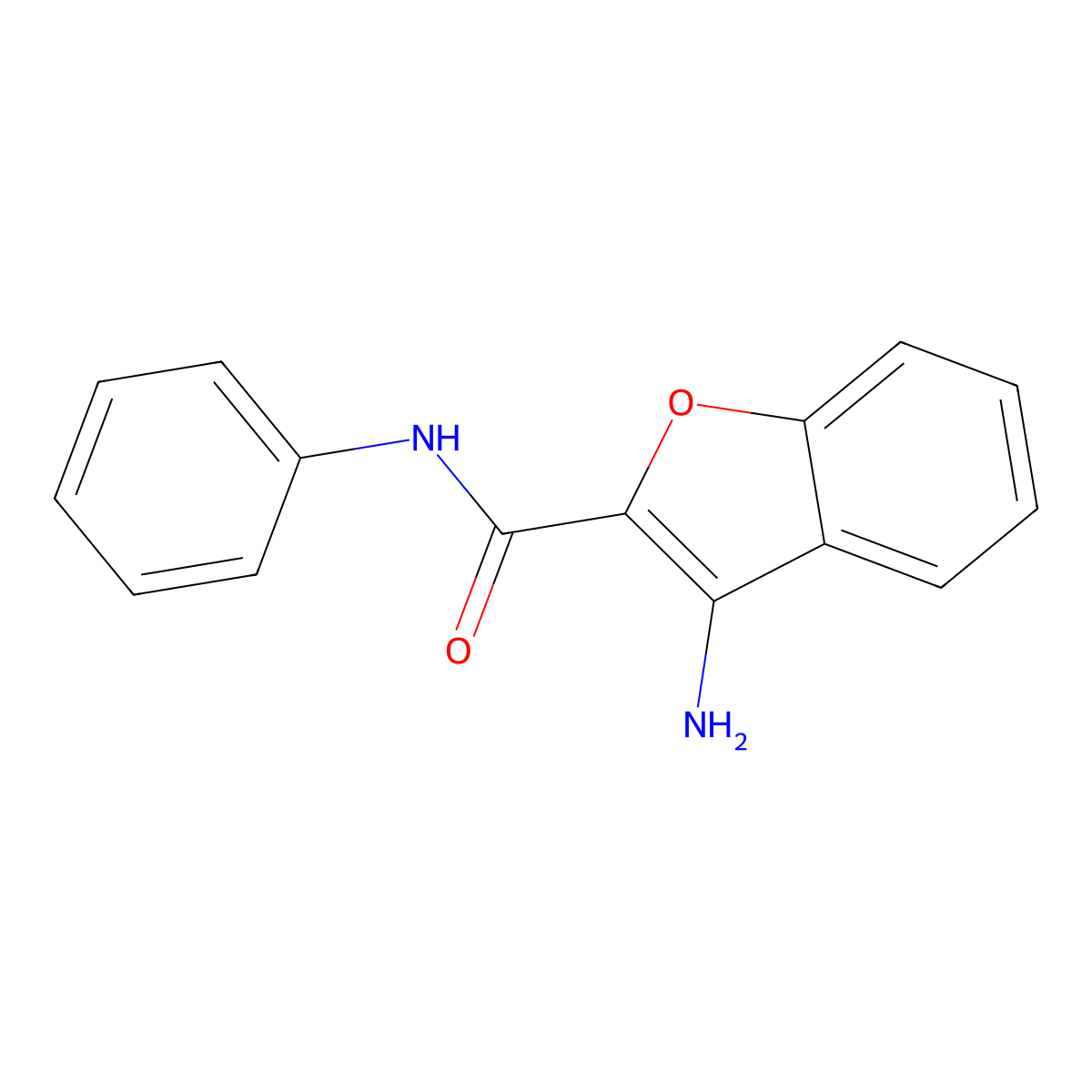 3-amino-N-phenylbenzofuran-2-carboxamide molecular structure, CAS 361991-92-6
