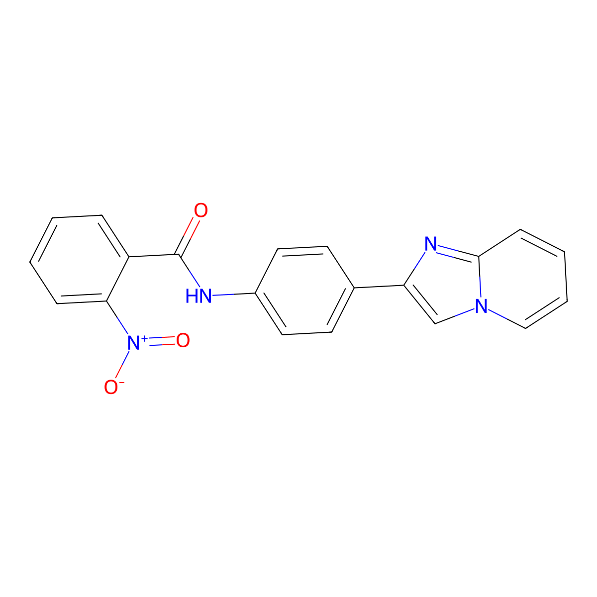 N-(4-imidazo[1,2-a]pyridin-2-ylphenyl)-2-nitrobenzamide molecular structure, CAS 361996-96-5