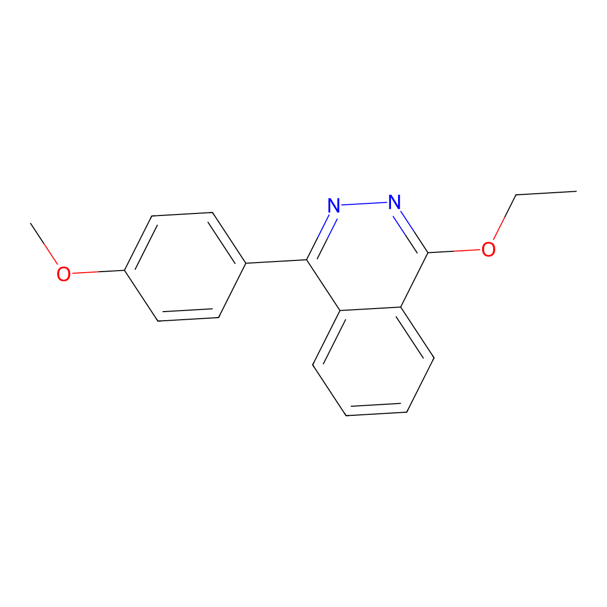 1-Ethoxy-4-(4-methoxyphenyl)phthalazine molecular structure, CAS 361997-52-6