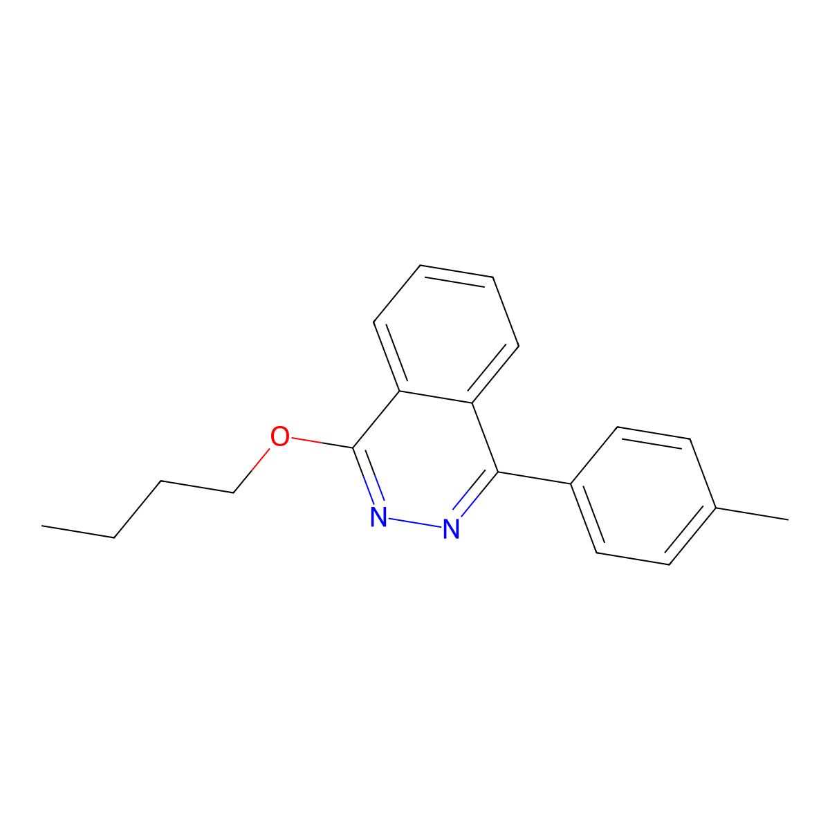 1-Butoxy-4-(4-methylphenyl)phthalazine molecular structure, CAS 361997-67-3