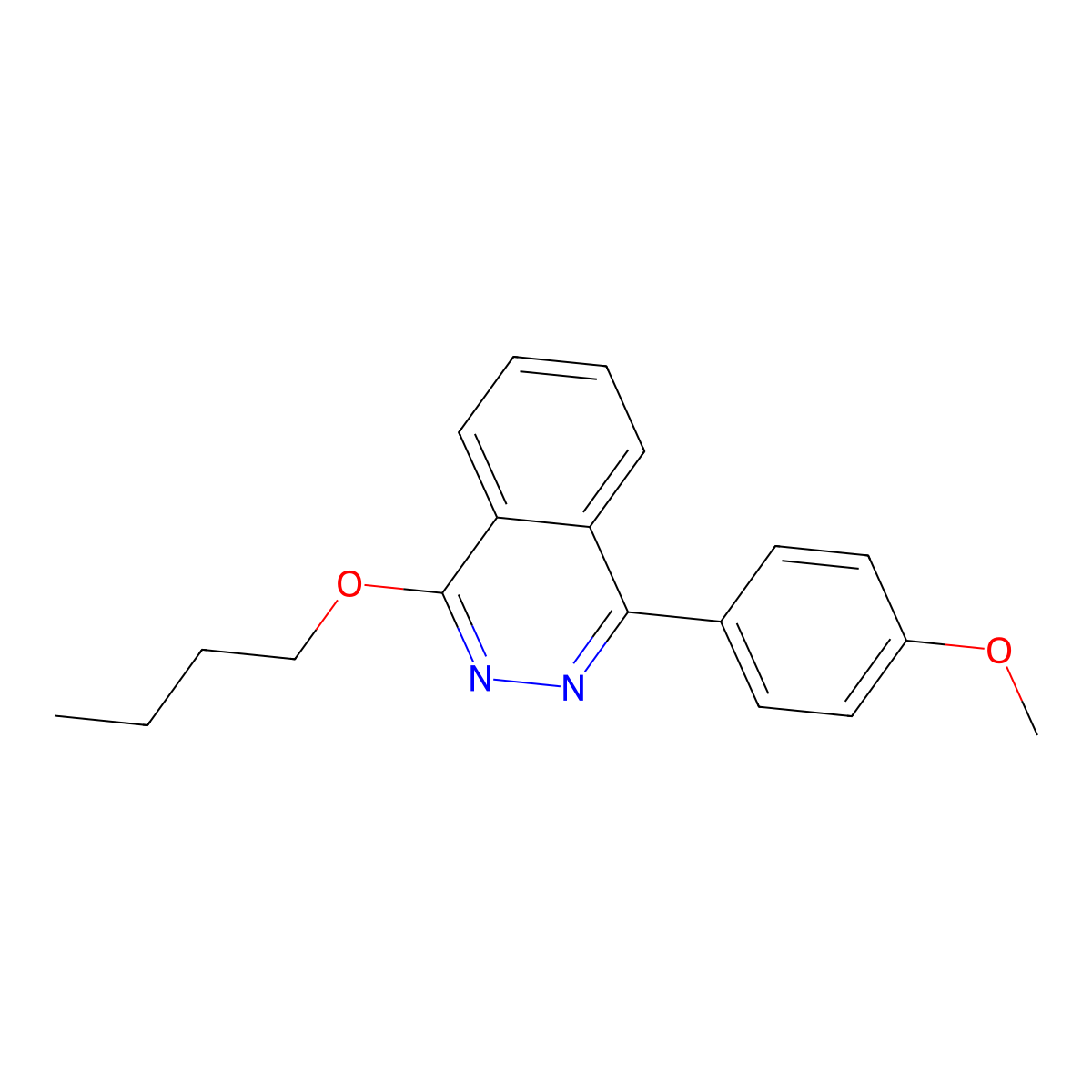 1-Butoxy-4-(4-methoxyphenyl)phthalazine molecular structure, CAS 361997-77-5
