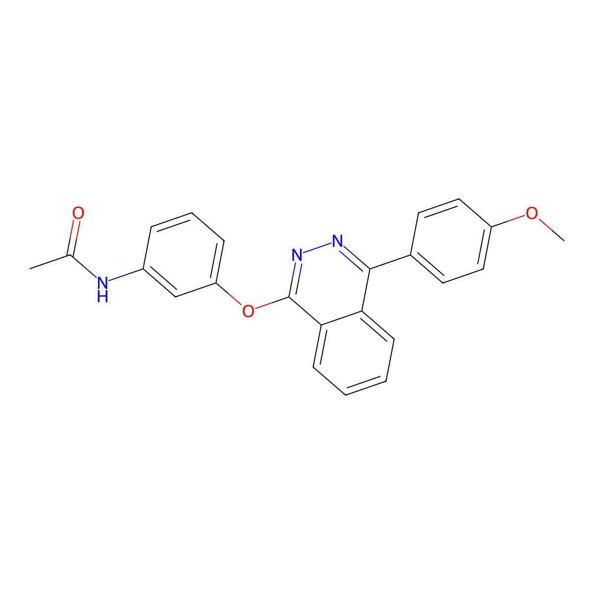 N-(3-{[4-(4-methoxyphenyl)phthalazin-1-yl]oxy}phenyl)acetamide molecular structure, CAS 361998-74-5