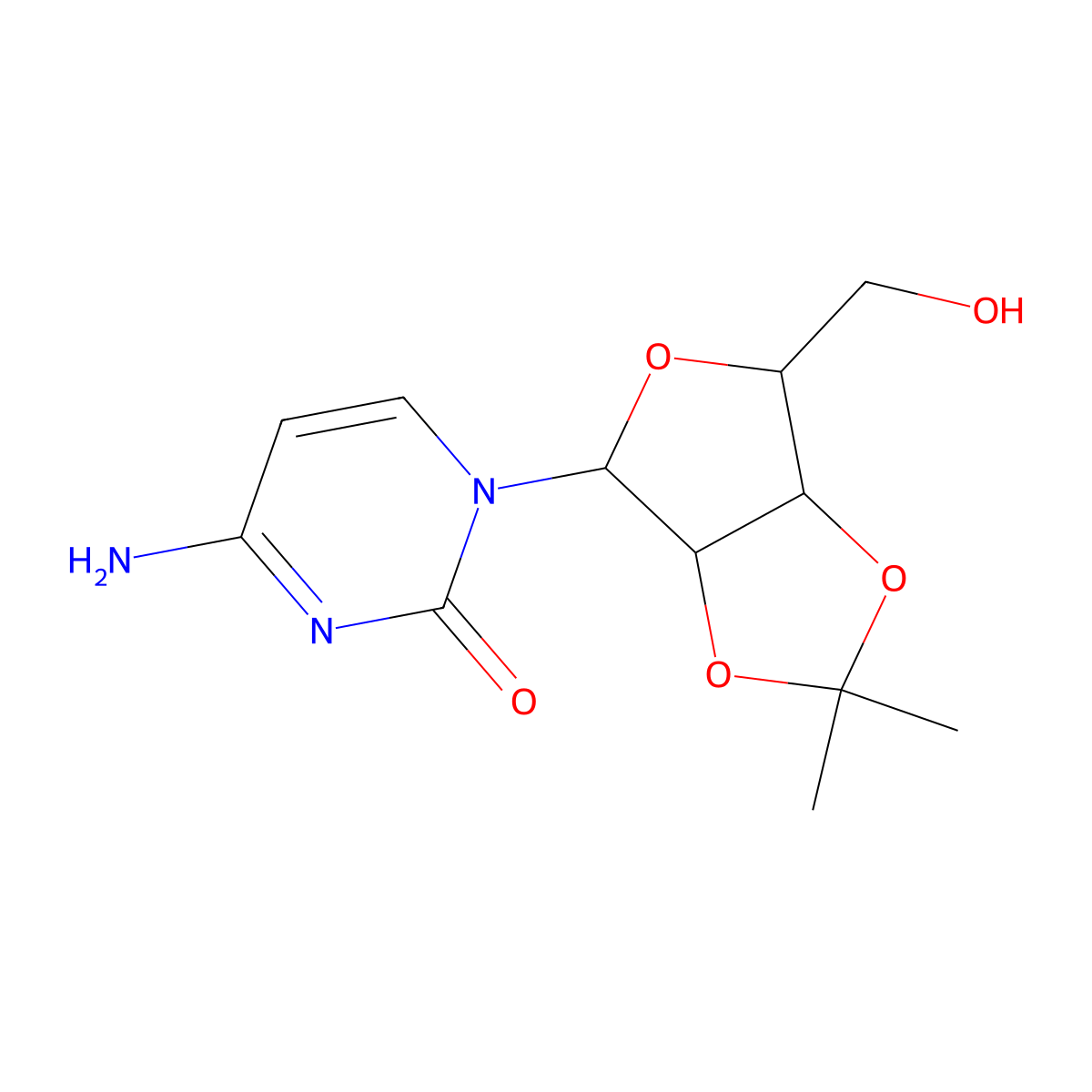 2',3'-O-Isopropylidenecytidine molecular structure, CAS 362-42-5