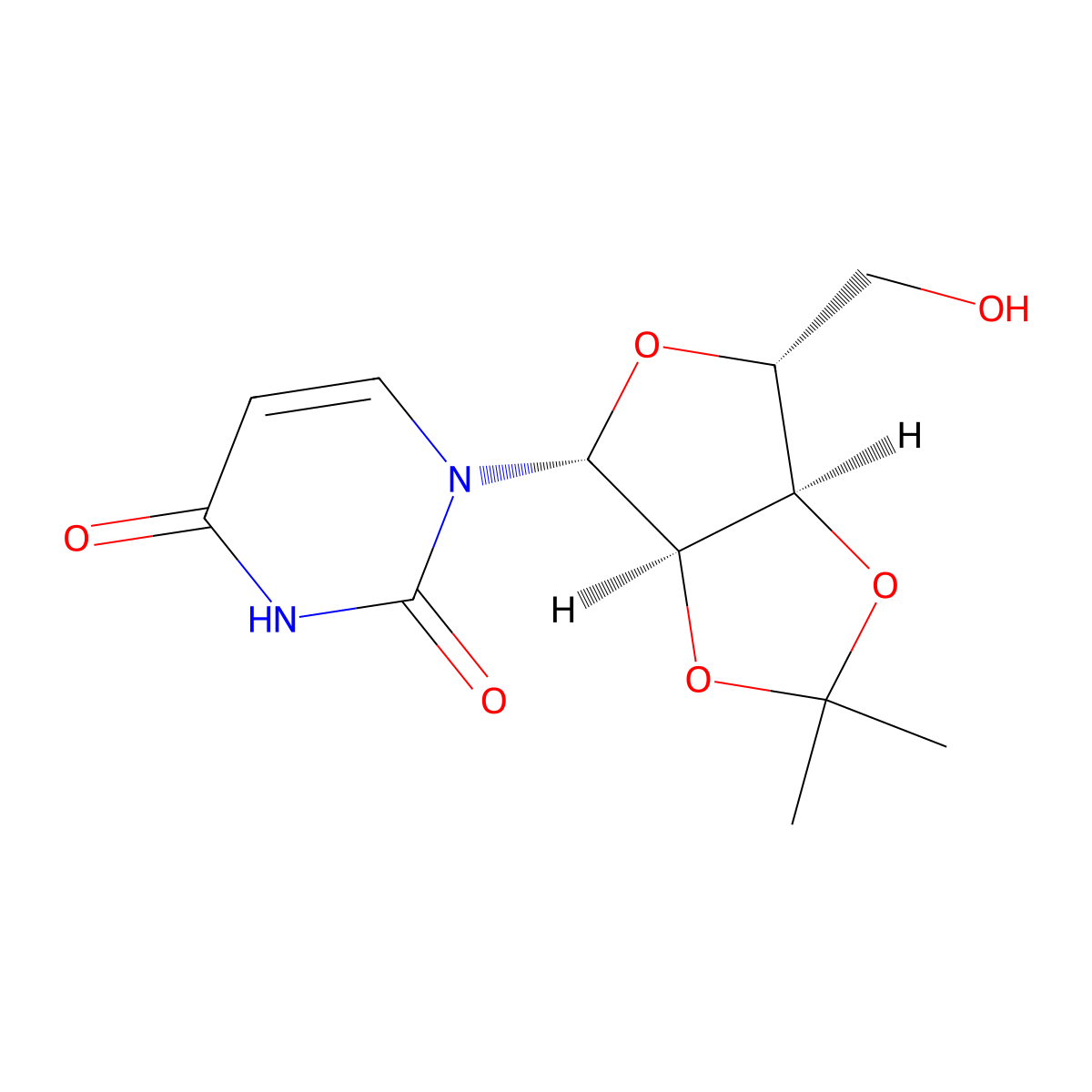 2',3'-O-Isopropylideneuridine molecular structure, CAS 362-43-6