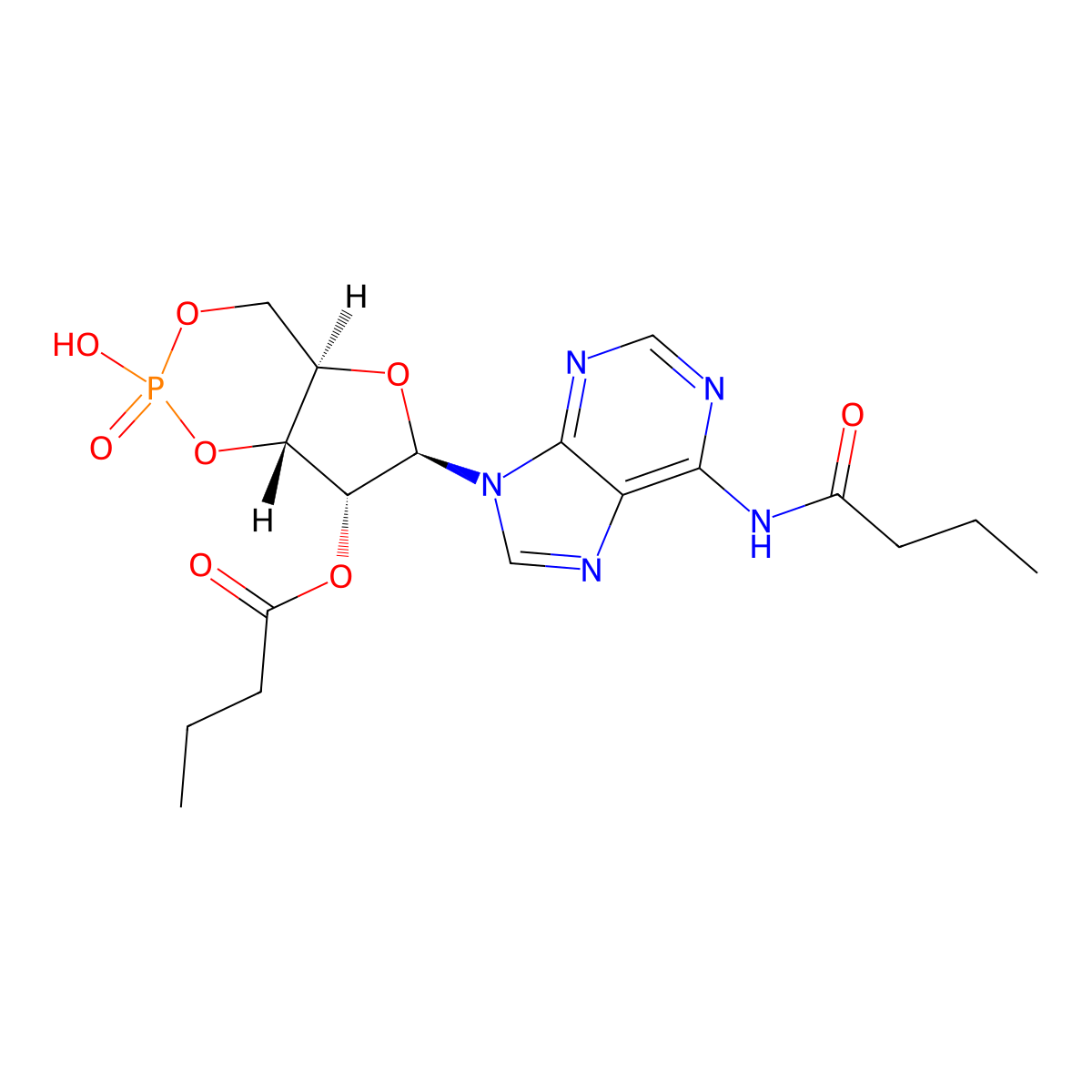 Bucladesine molecular structure, CAS 362-74-3