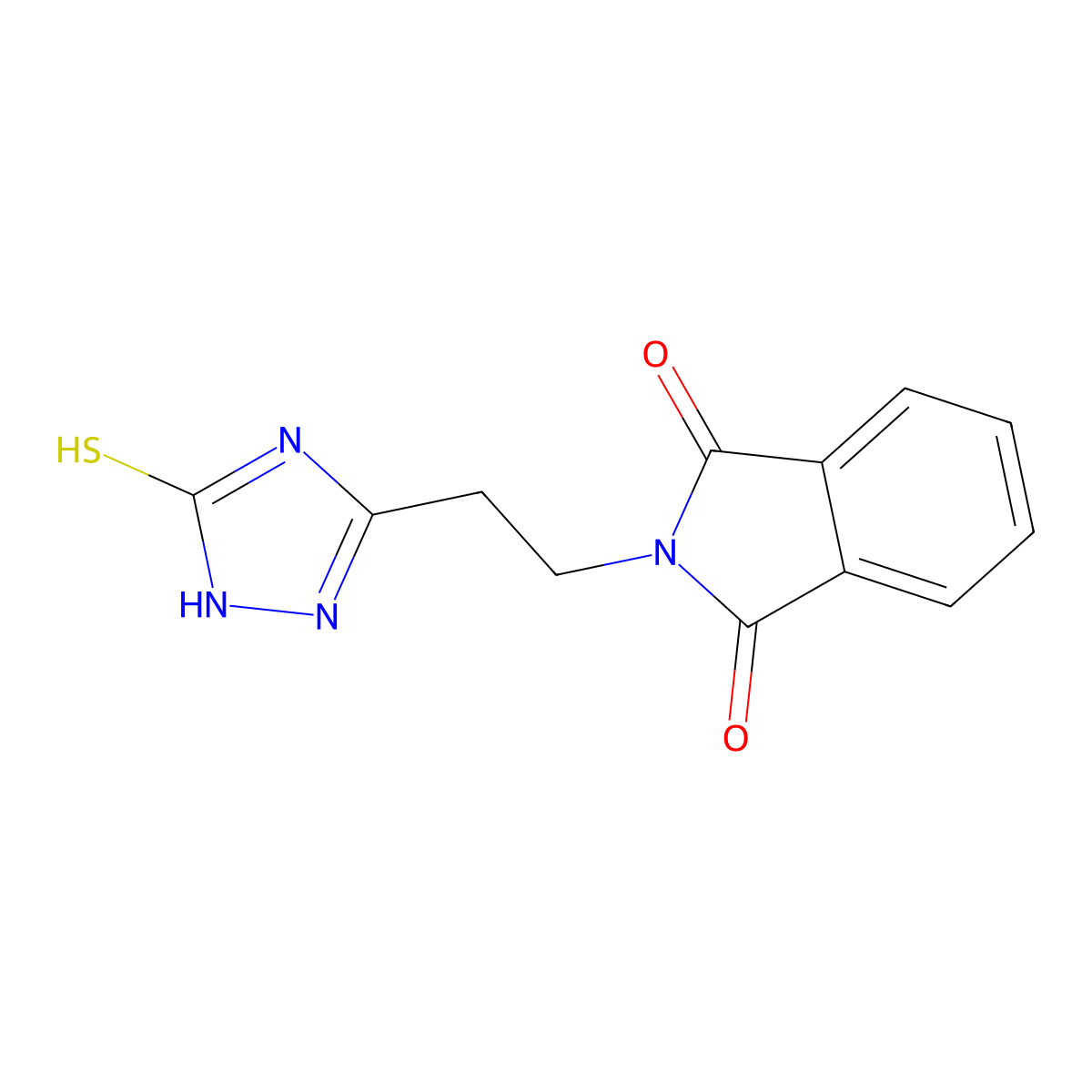 2-[2-(5-mercapto-1H-1,2,4-triazol-3-yl)ethyl]-1H-isoindole-1,3(2H)-dione molecular structure, CAS 362004-43-1