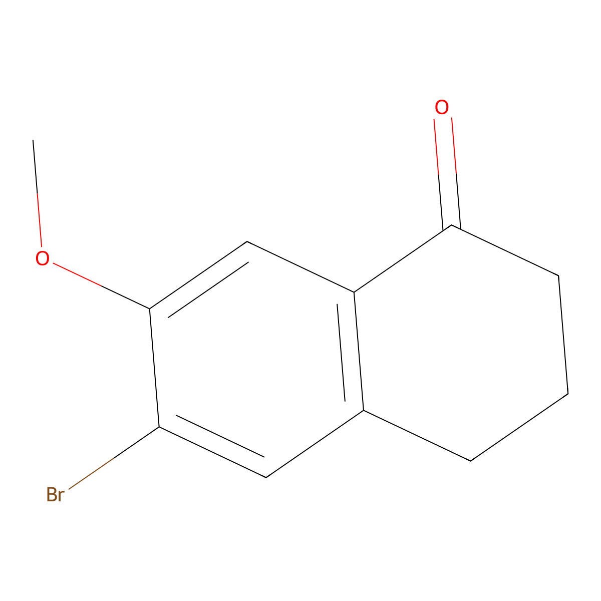 6-Bromo-7-methoxy-3,4-dihydronaphthalen-1(2H)-one molecular structure, CAS 362027-09-6